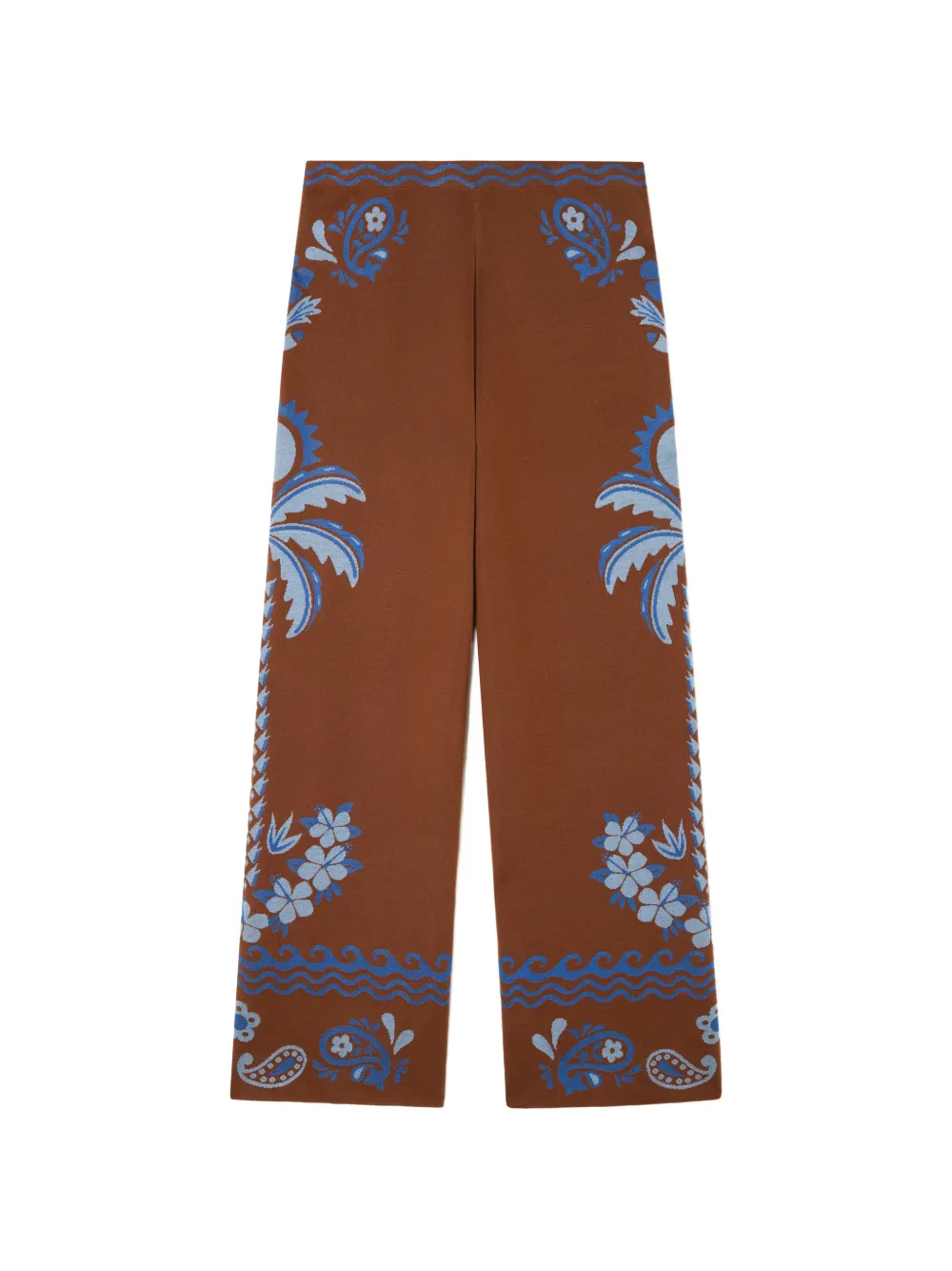 Alanui Island Roots paisley-print trousers - Braun