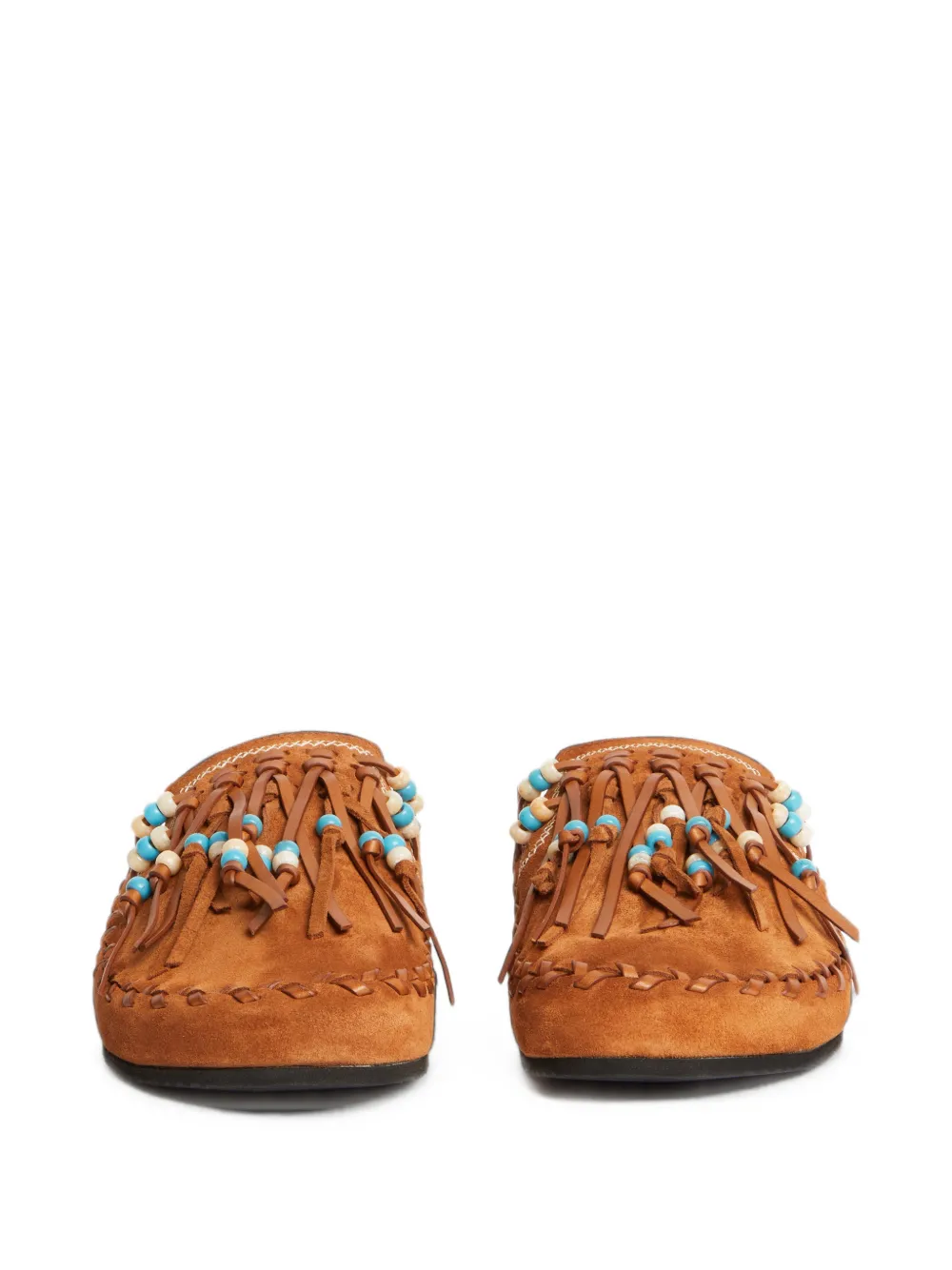 Alanui Journey beaded mules Bruin