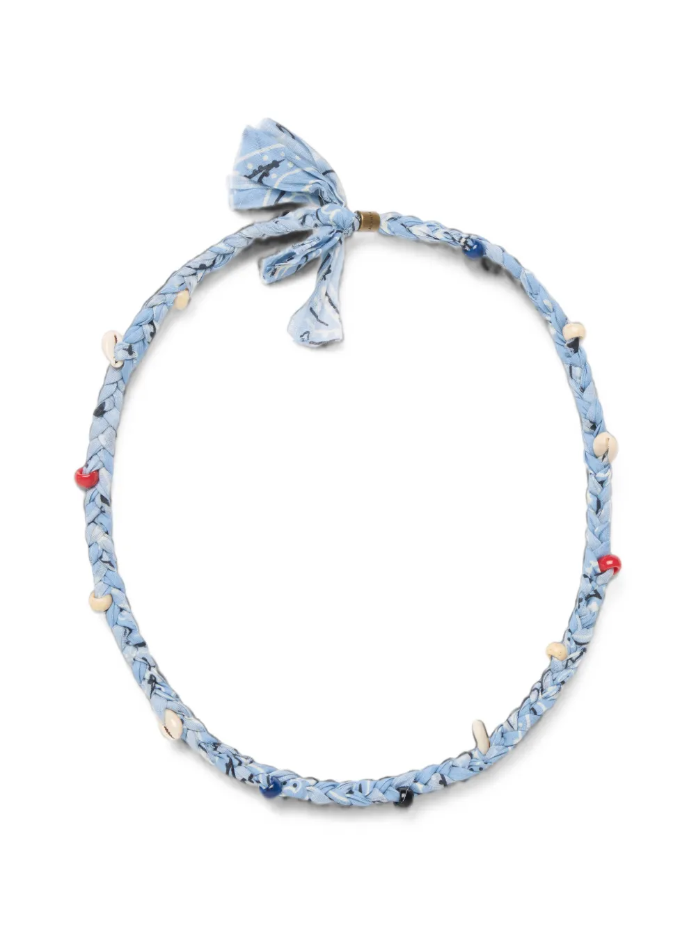 Alanui beaded bandana necklace - Blau