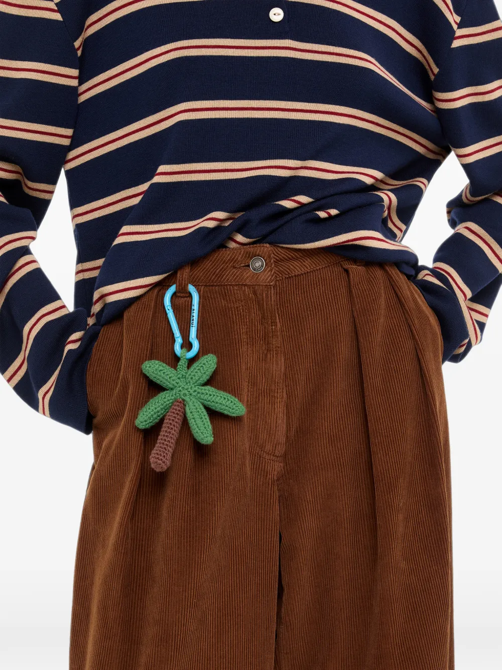 Alanui Palm Amigurumi gehaakte sleutelhanger Groen