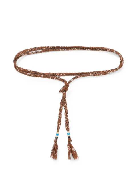 Alanui braided bandana-print belt