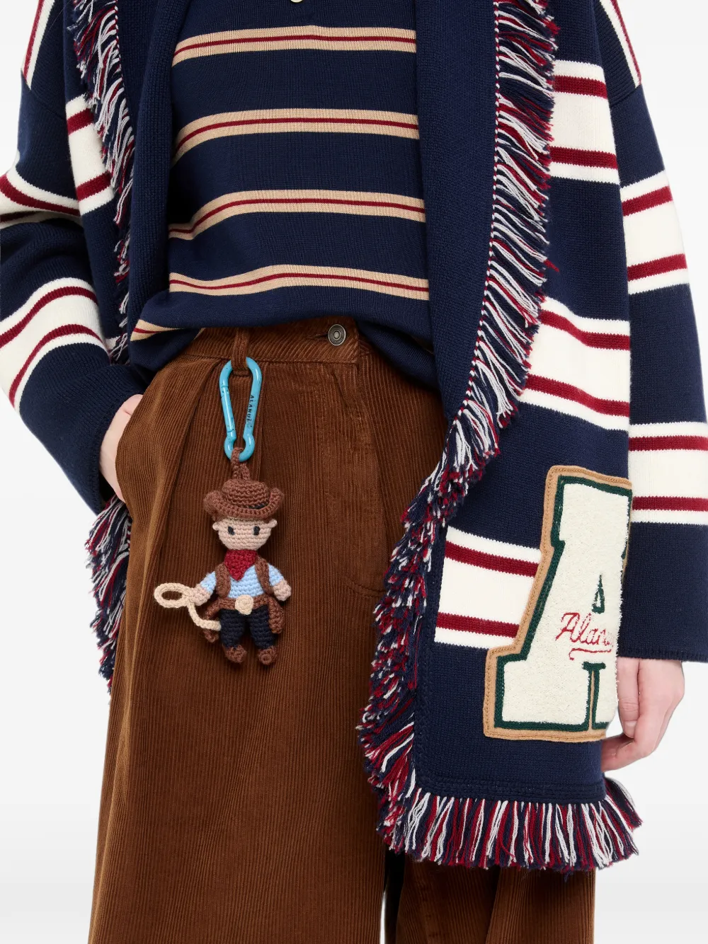 Alanui Cowboy Amigurumi gehaakte sleutelhanger Bruin