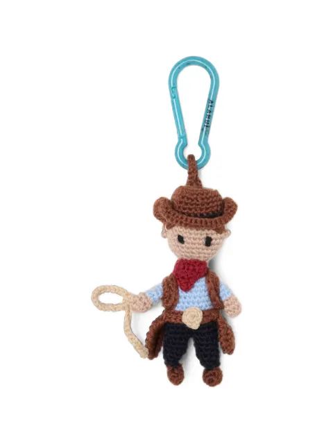 Alanui Cowboy Amigurumi crochet keyring