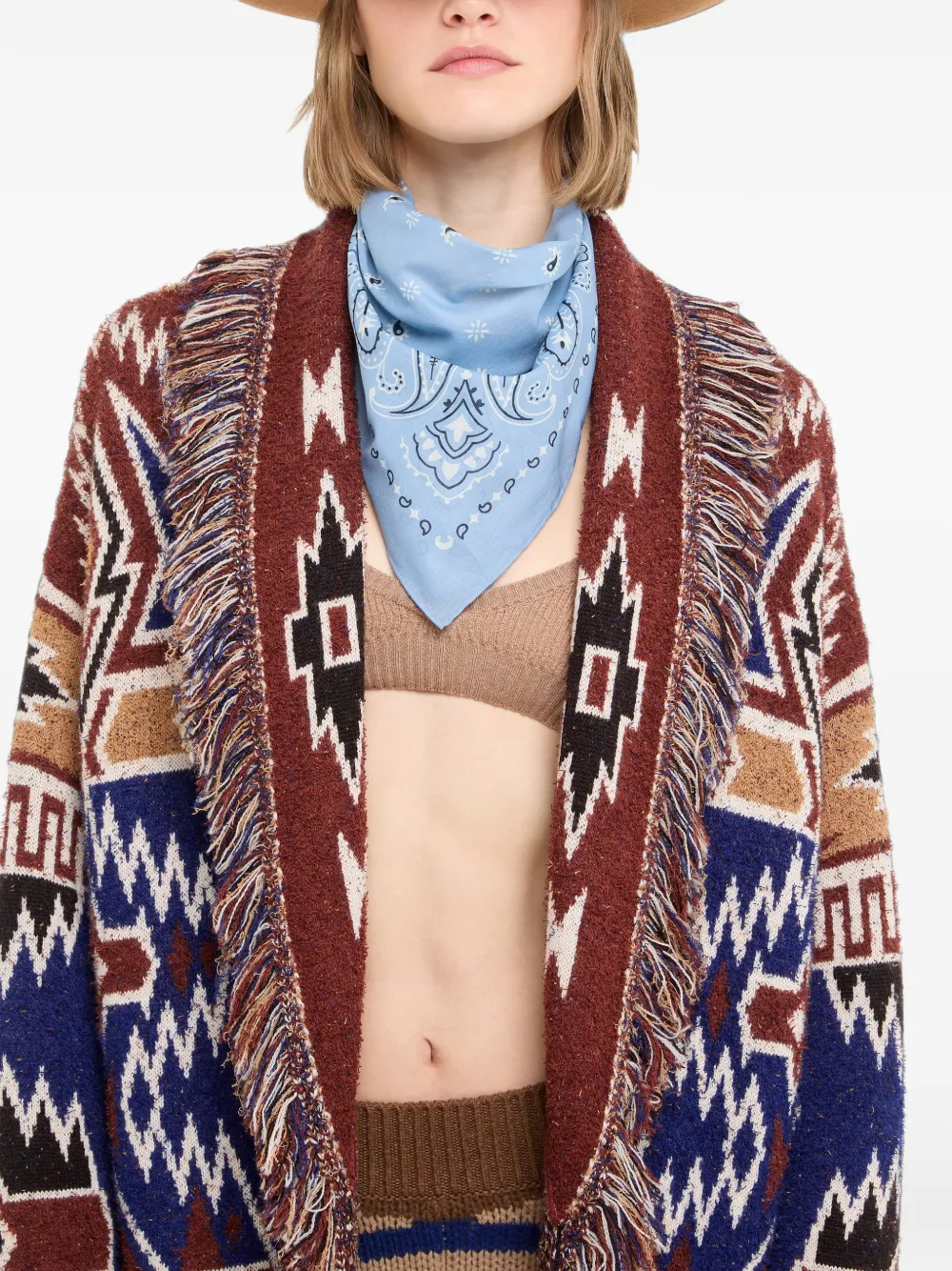 Alanui Bandana met paisley-patroon Blauw