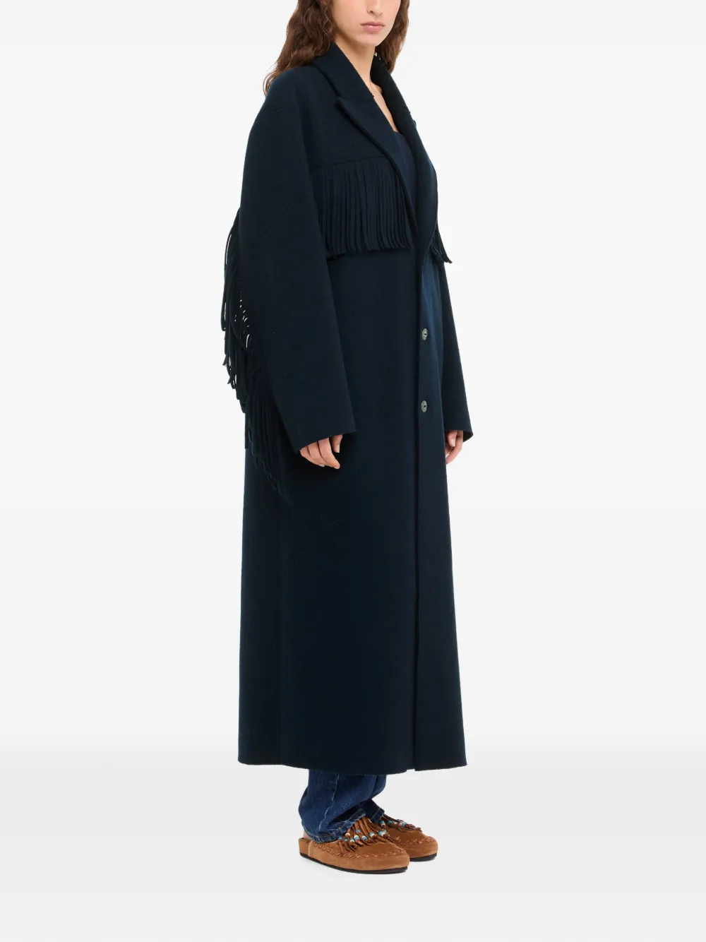 Alanui Spirit Of The West jas met franje Blauw