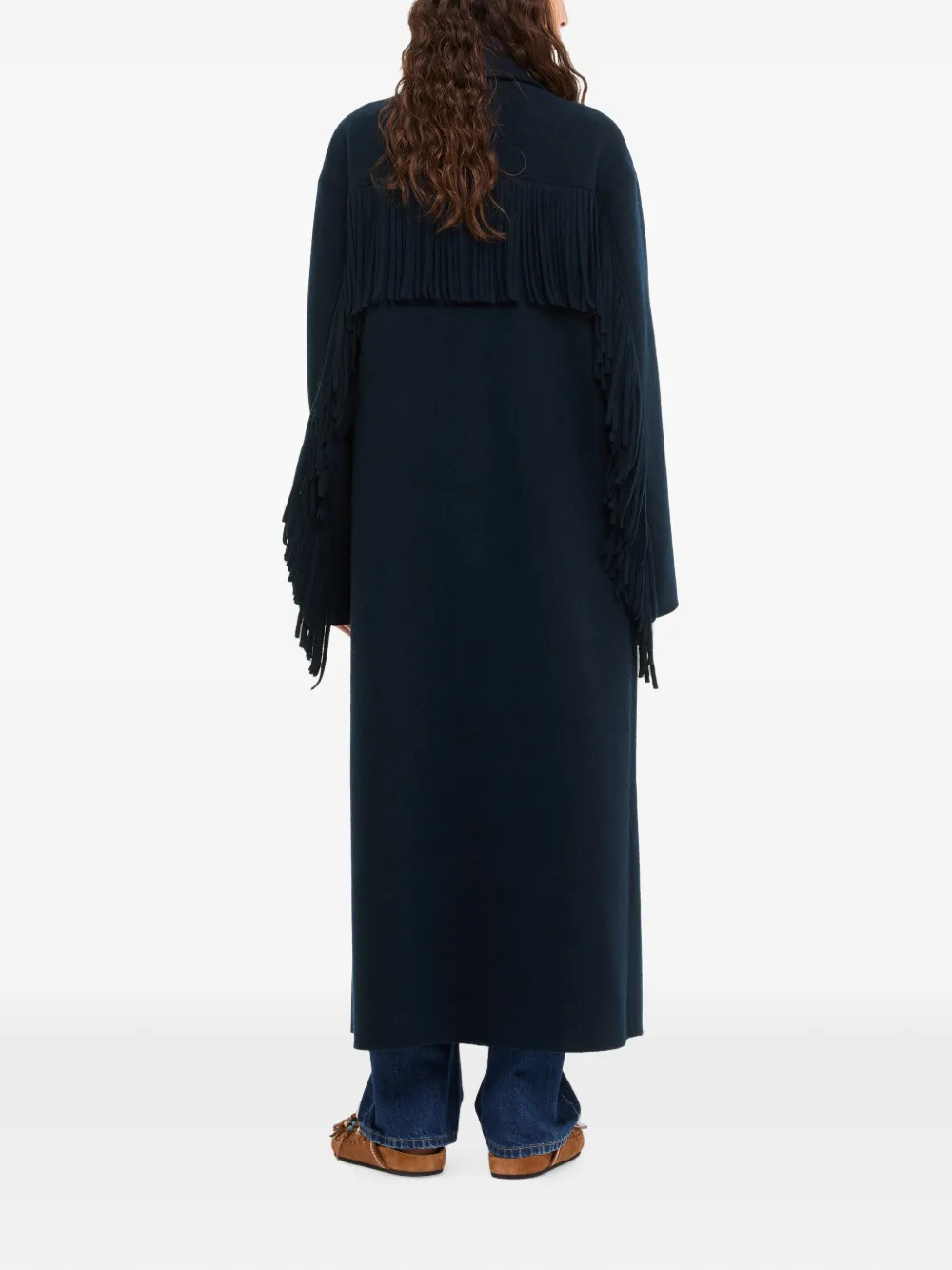 Alanui Spirit Of The West jas met franje Blauw
