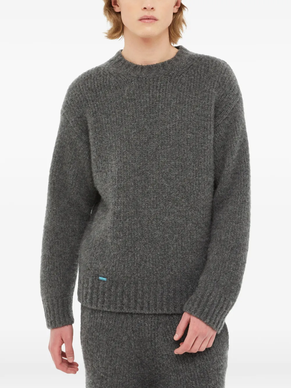 Alanui ribbed-knit sweater Grijs