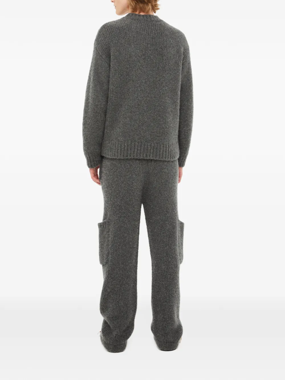 Alanui ribbed-knit sweater Grijs