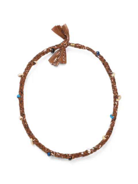 Alanui Bandana seashell-embellished necklace