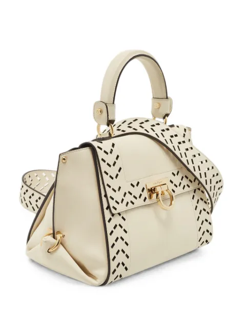 Ferragamo Pre-Owned Sofia leather laser-cut tote bag
