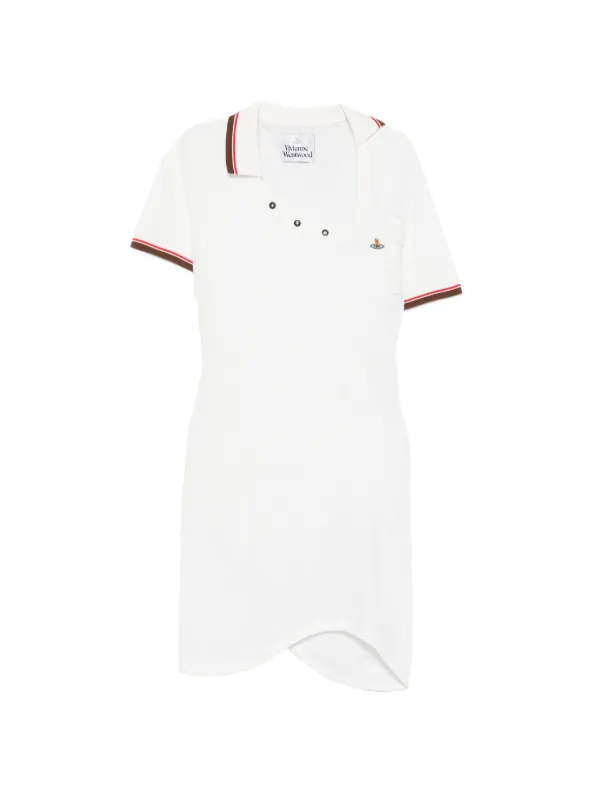 Vivienne Westwood Draped Asymmetric Dress in White