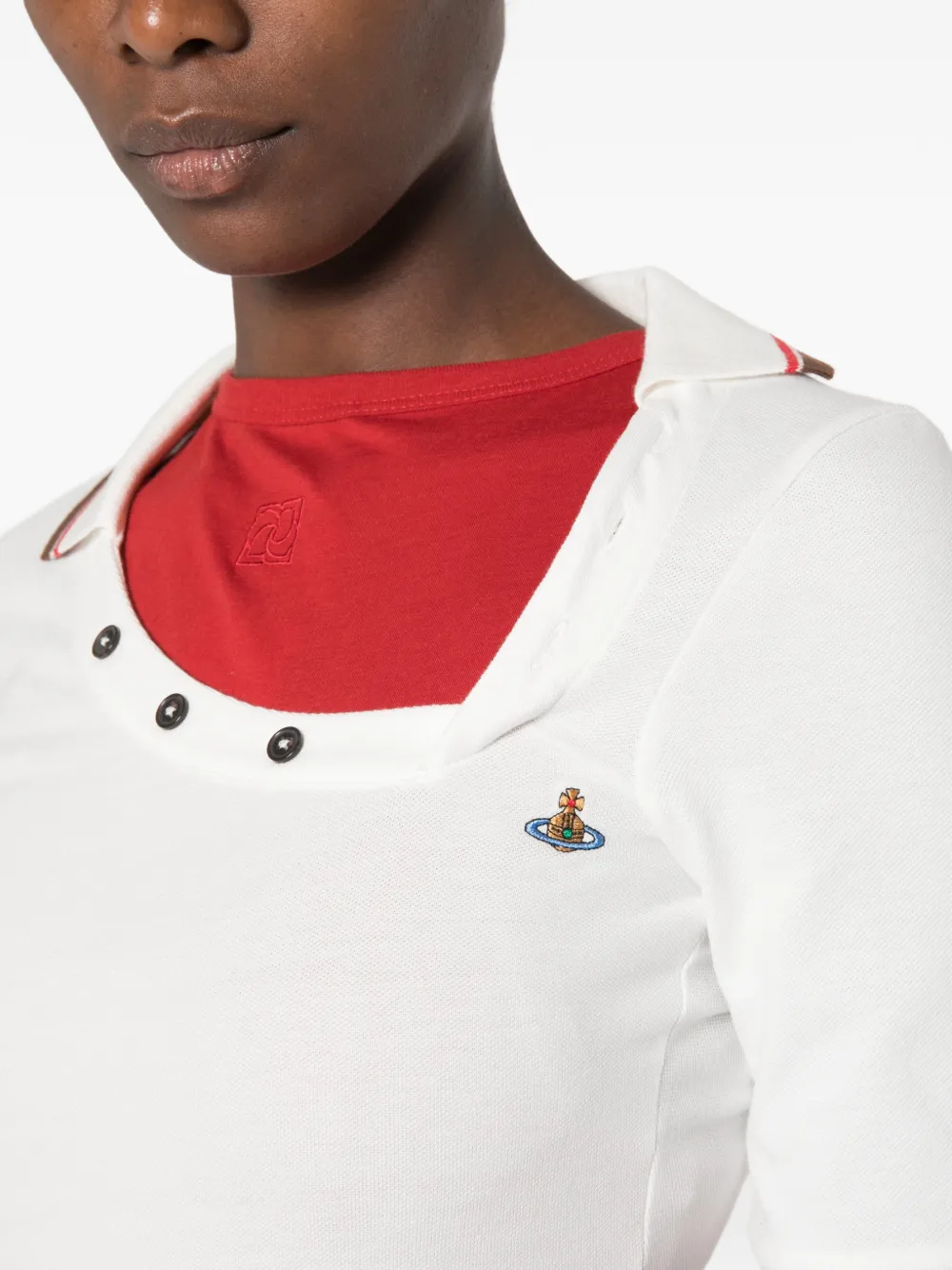 Vivienne Westwood Draped Asymmetric Dress in White, view 5