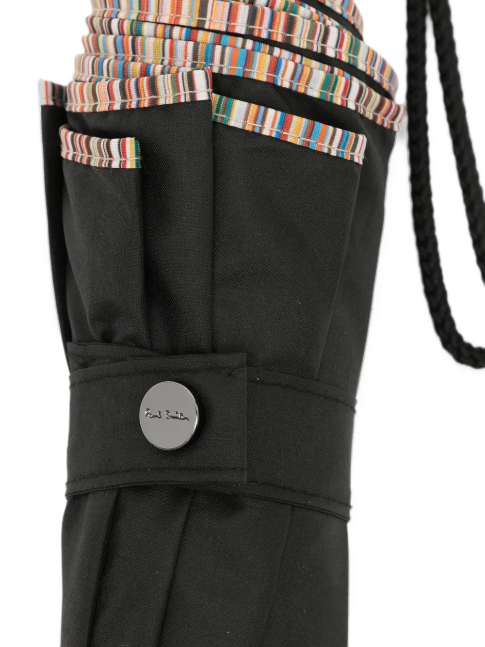 Paul Smith Artist Stripe-trim umbrella Zwart