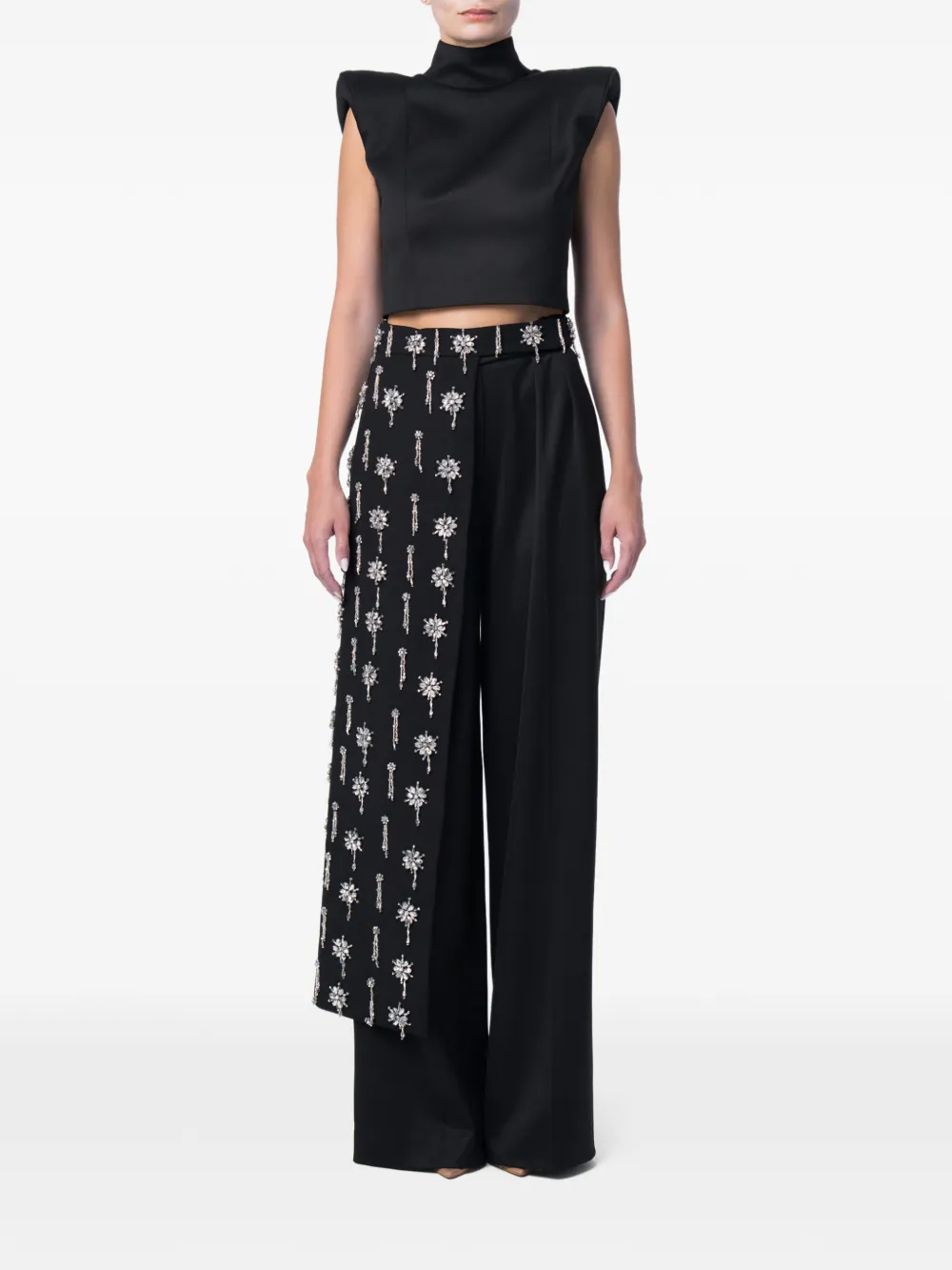M.Marquise Kya padded-shoulder top