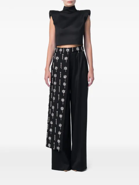 M.Marquise Kya padded-shoulder top
