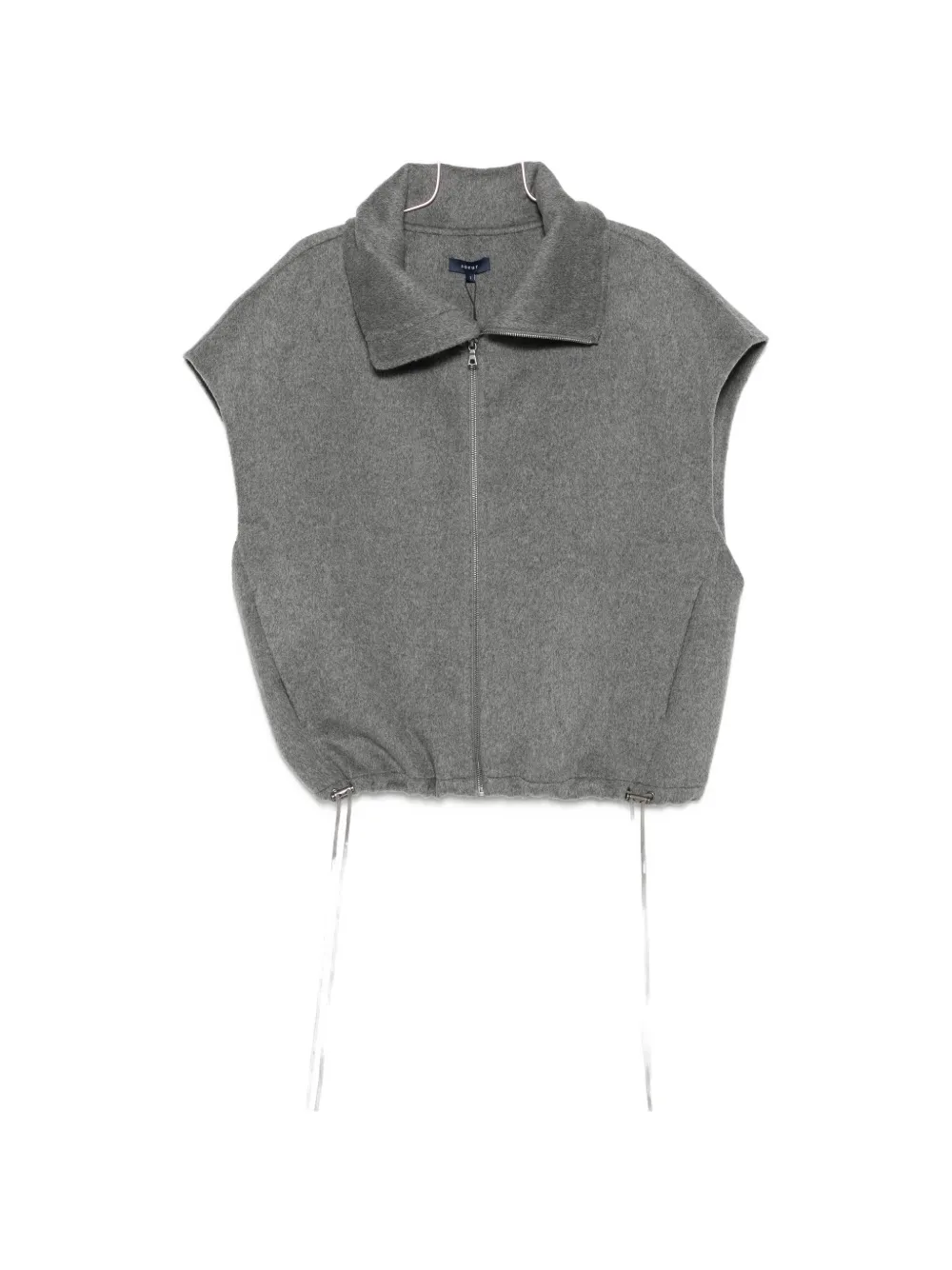 Soeur Juno funnel-neck gilet - Grau