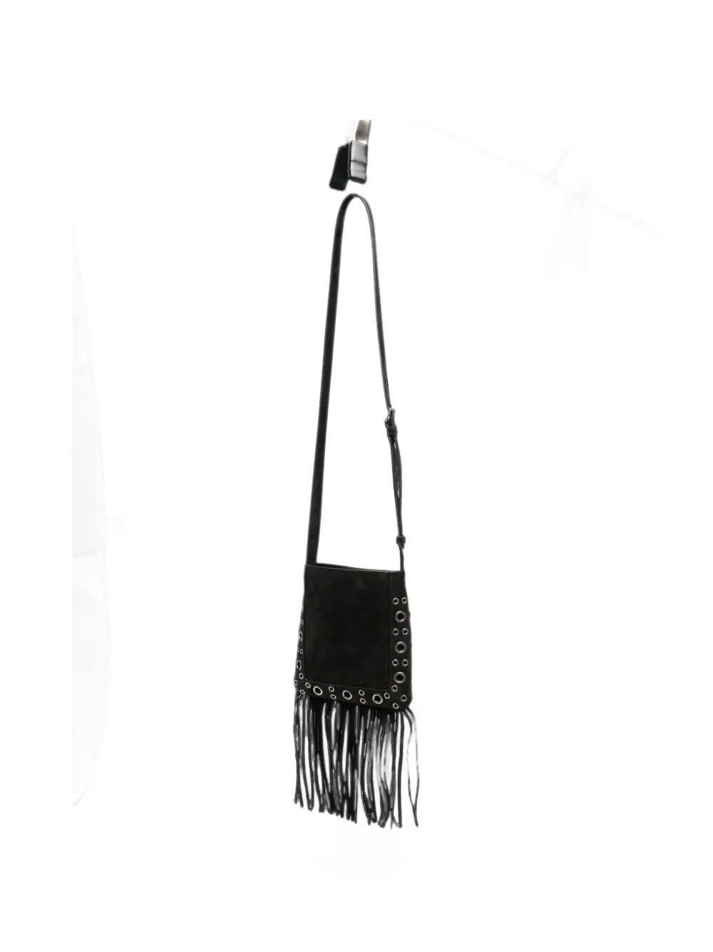 Valentino Garavani VLogo Signature clutch met franje Zwart
