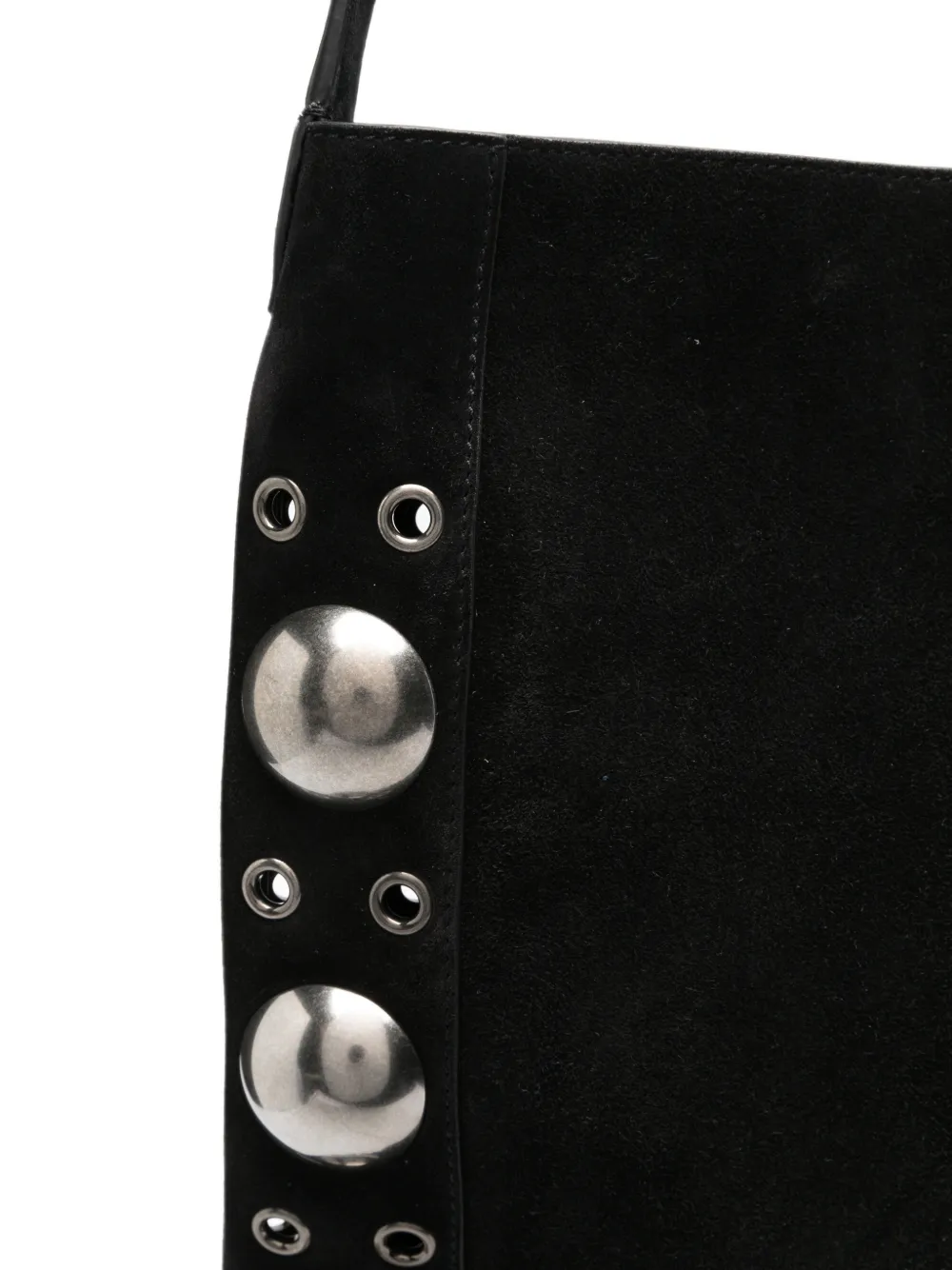 Valentino Garavani Nellcôte suède crossbodytas met franje Zwart