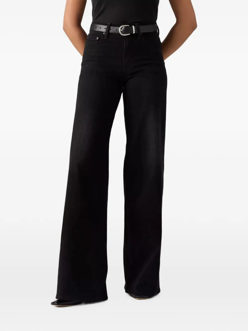 Levi's 728 high-rise wide-leg jeans - Schwarz