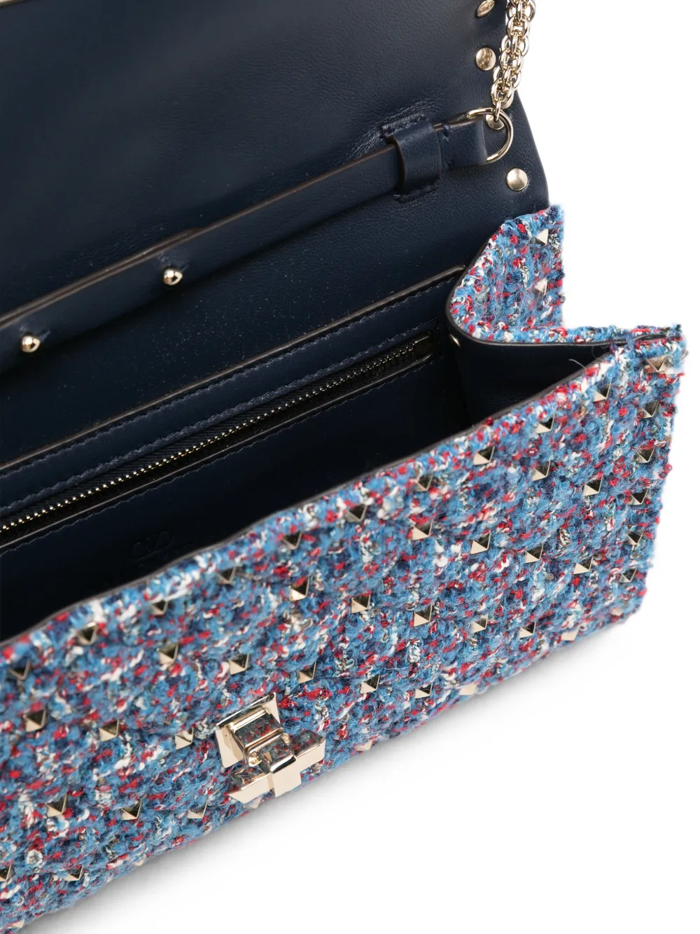 Valentino Garavani Rockstud Spike schoudertas Blauw