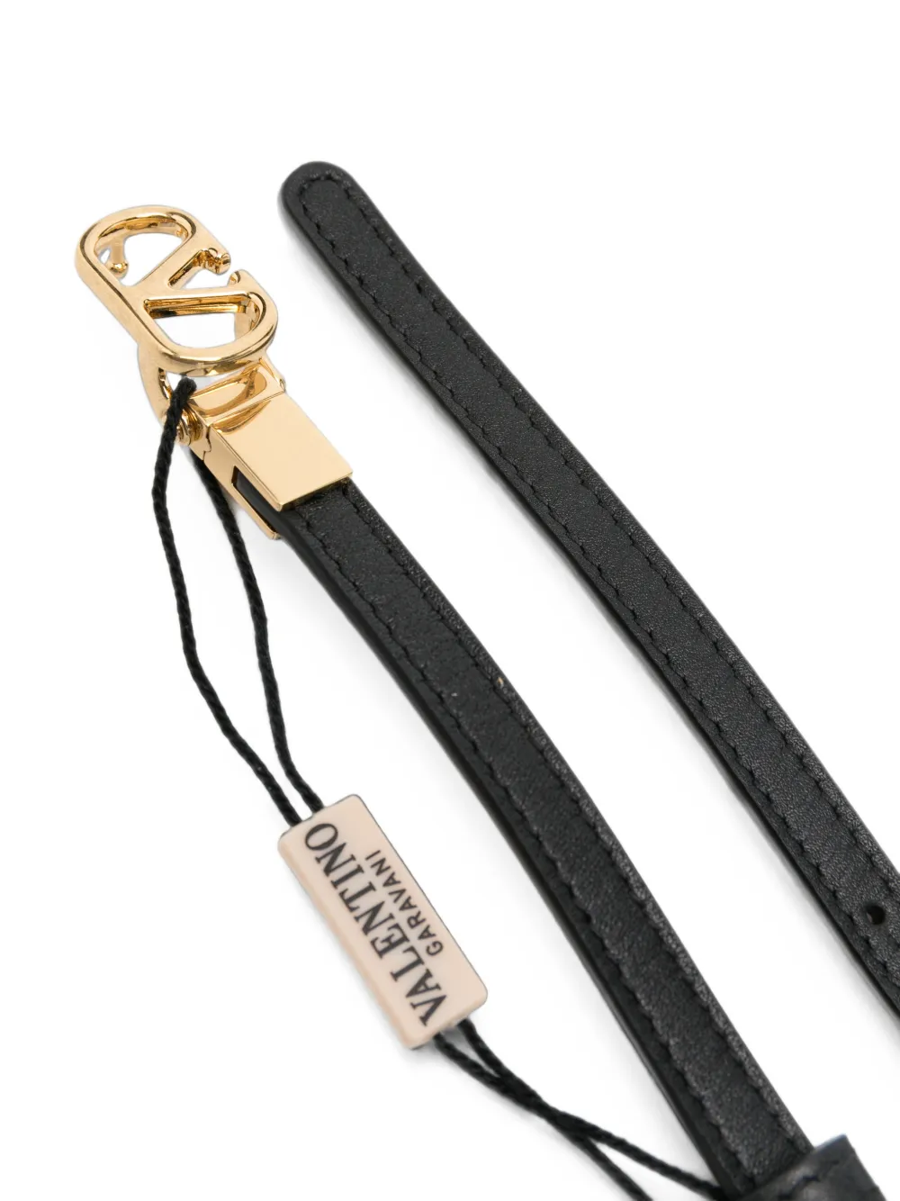 Valentino Garavani leather belt Zwart