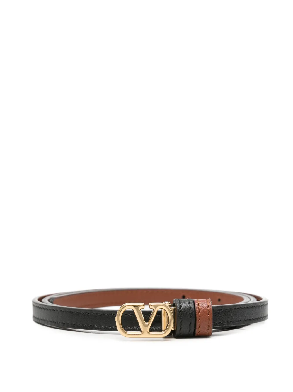 Valentino Garavani leather belt Zwart