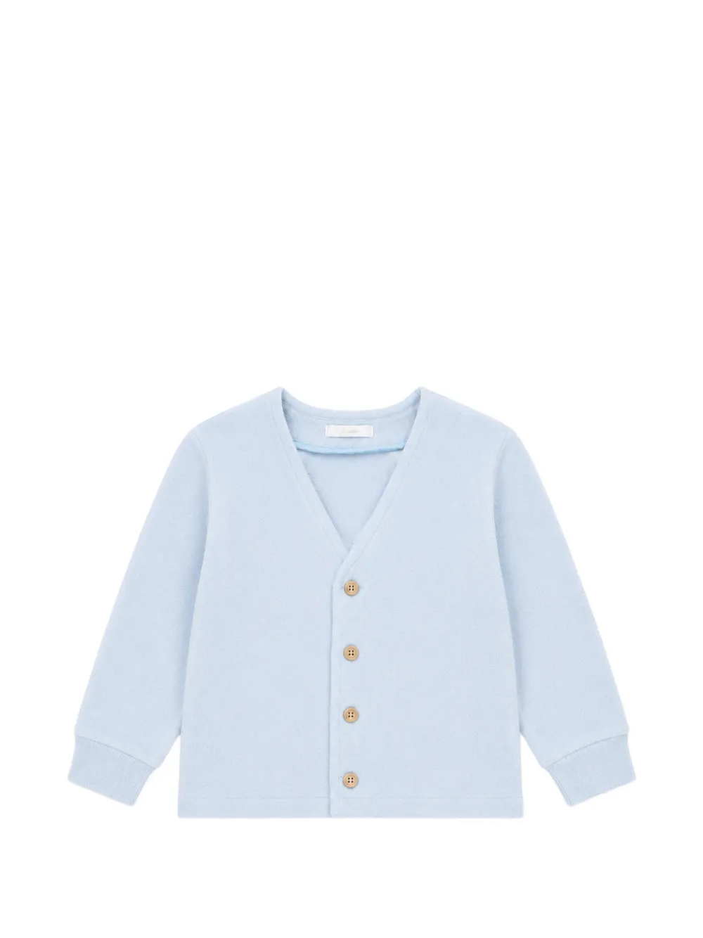 Miss Grant Kids V-neck patch-pocket cardigan - Blu
