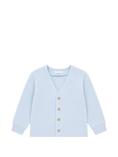 Miss Grant Kids V-neck patch-pocket cardigan
