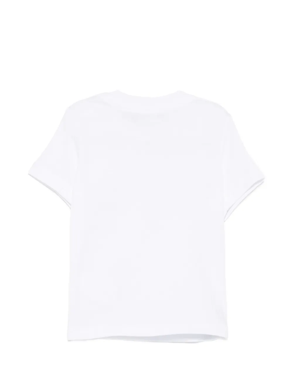 DSQUARED2 KIDS T-shirt met tartan-logo en ruches Wit