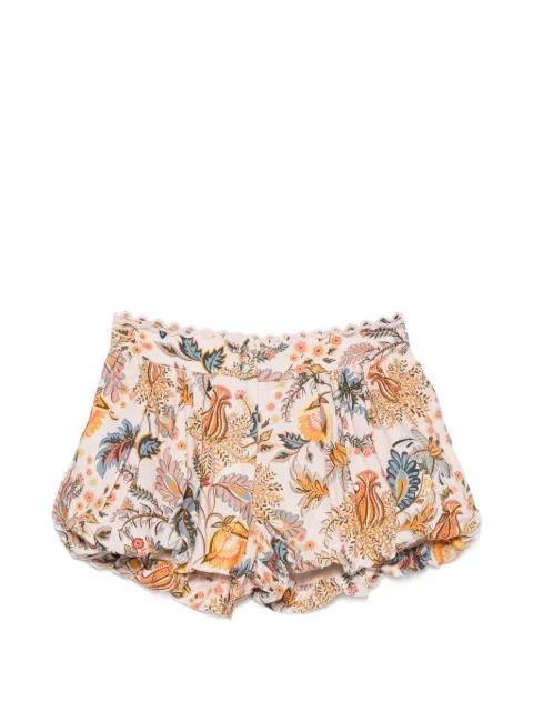 FARM Rio floral-print puff-ball shorts