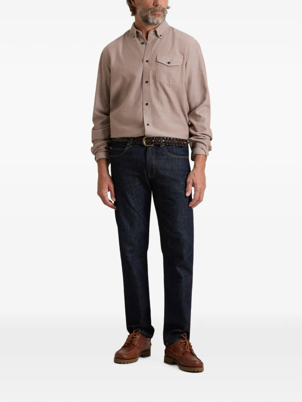 Woolrich Overhemd met zakdetail Beige