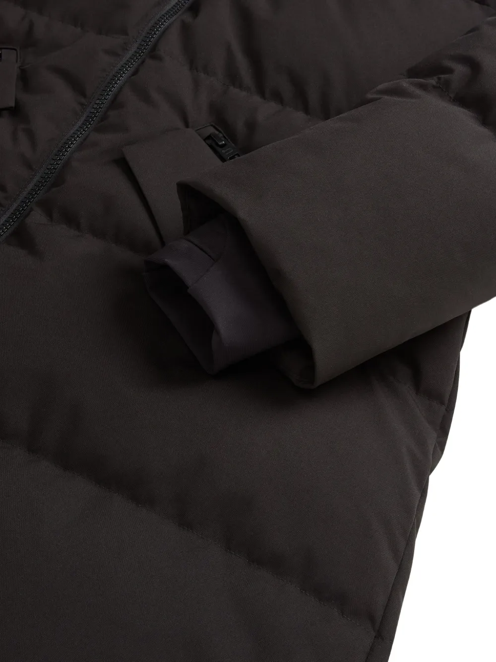 Woolrich hooded parka Zwart