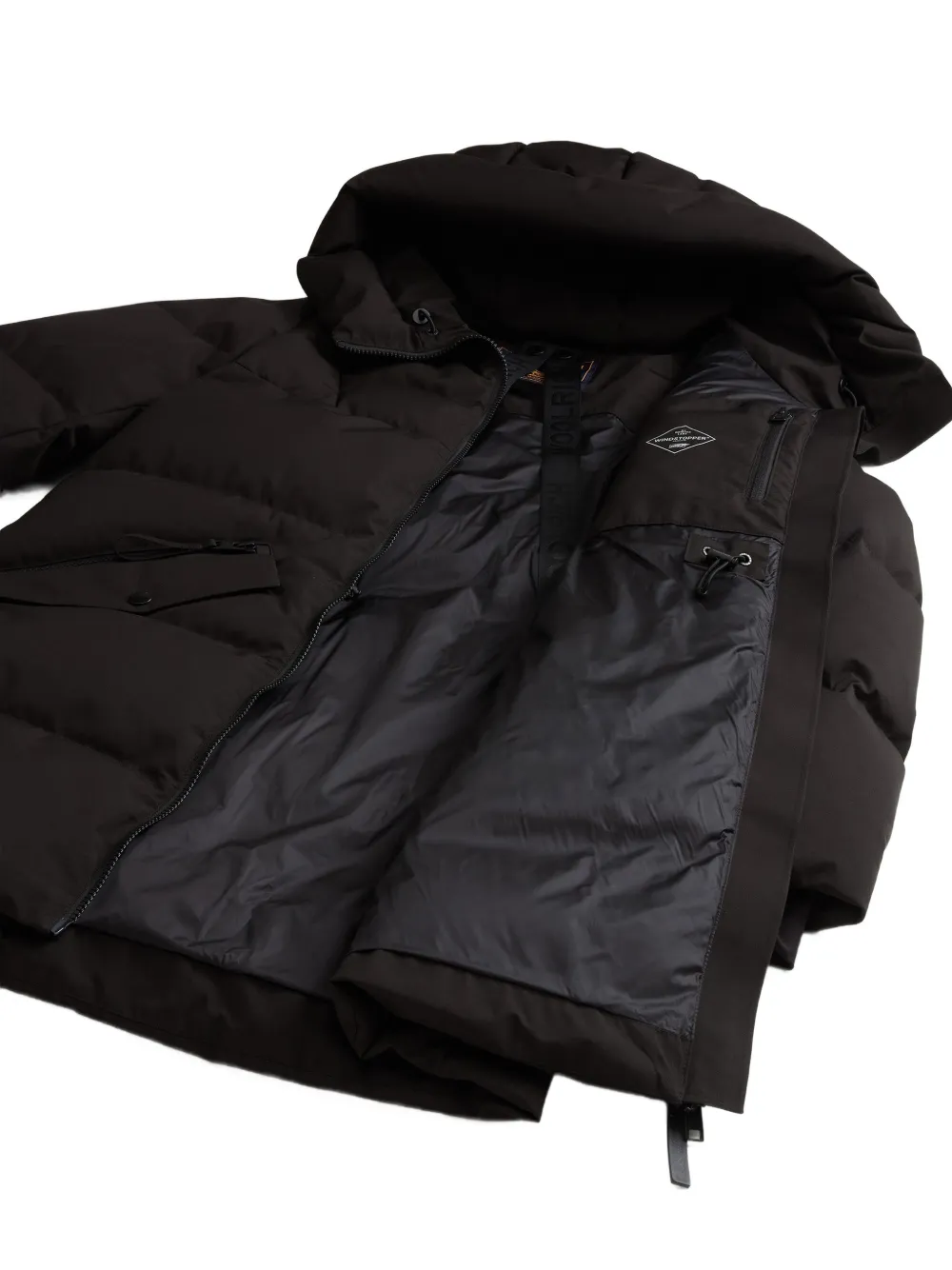 Woolrich hooded parka Zwart