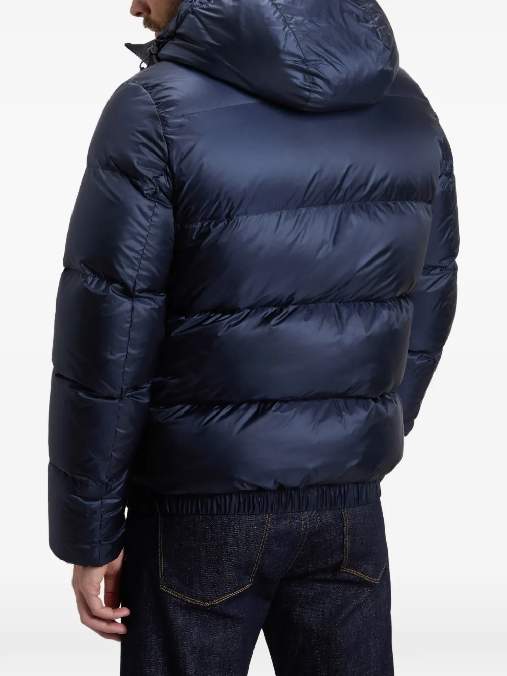 Woolrich Pertex gewatteerd jack Blauw