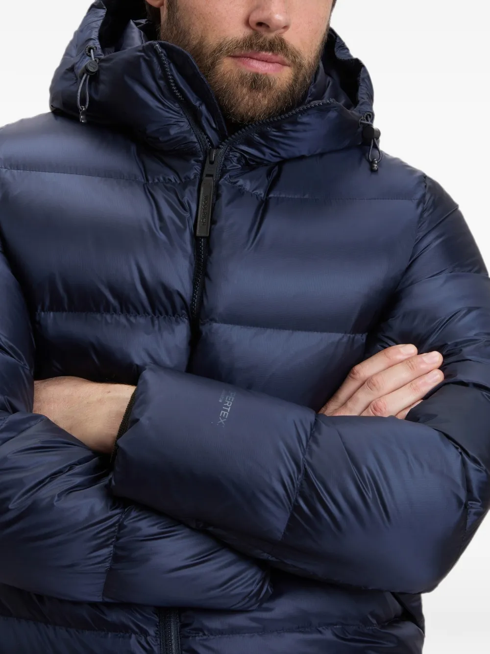 Woolrich Pertex gewatteerd jack Blauw