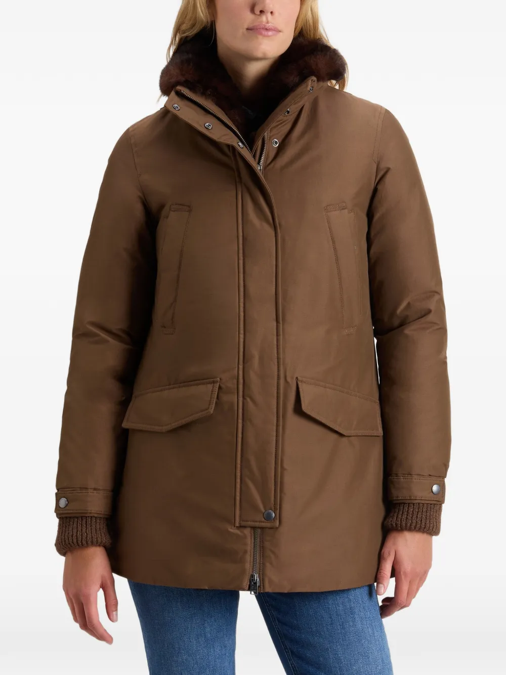 Woolrich Erie faux-fur trim parka Bruin