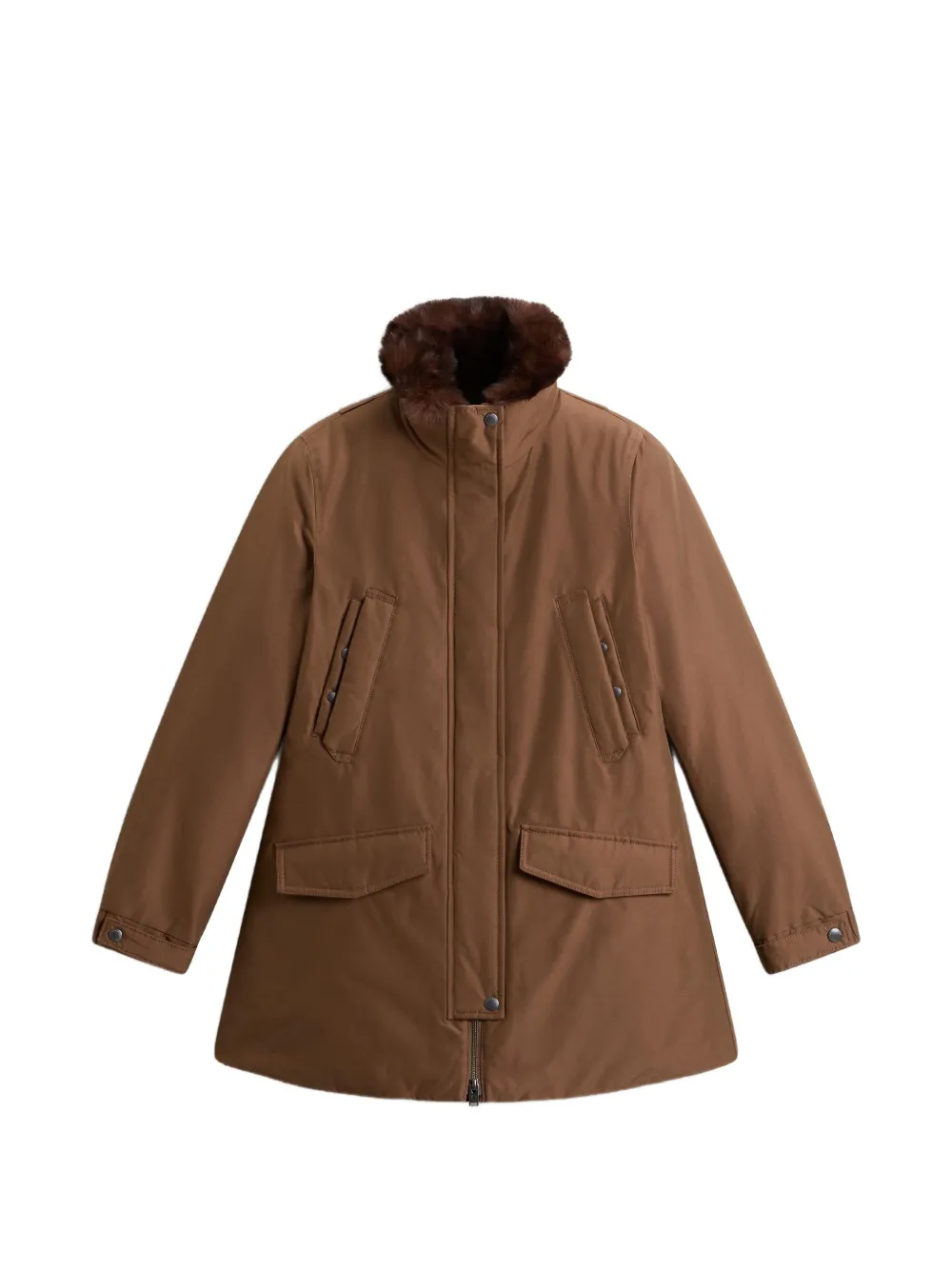 Woolrich Erie faux-fur trim parka - Braun