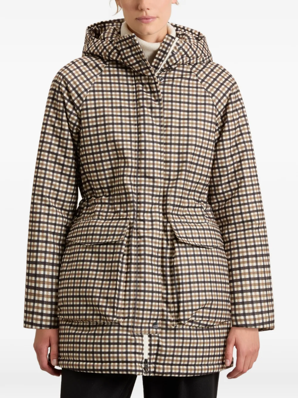 Woolrich Geruite jas Bruin