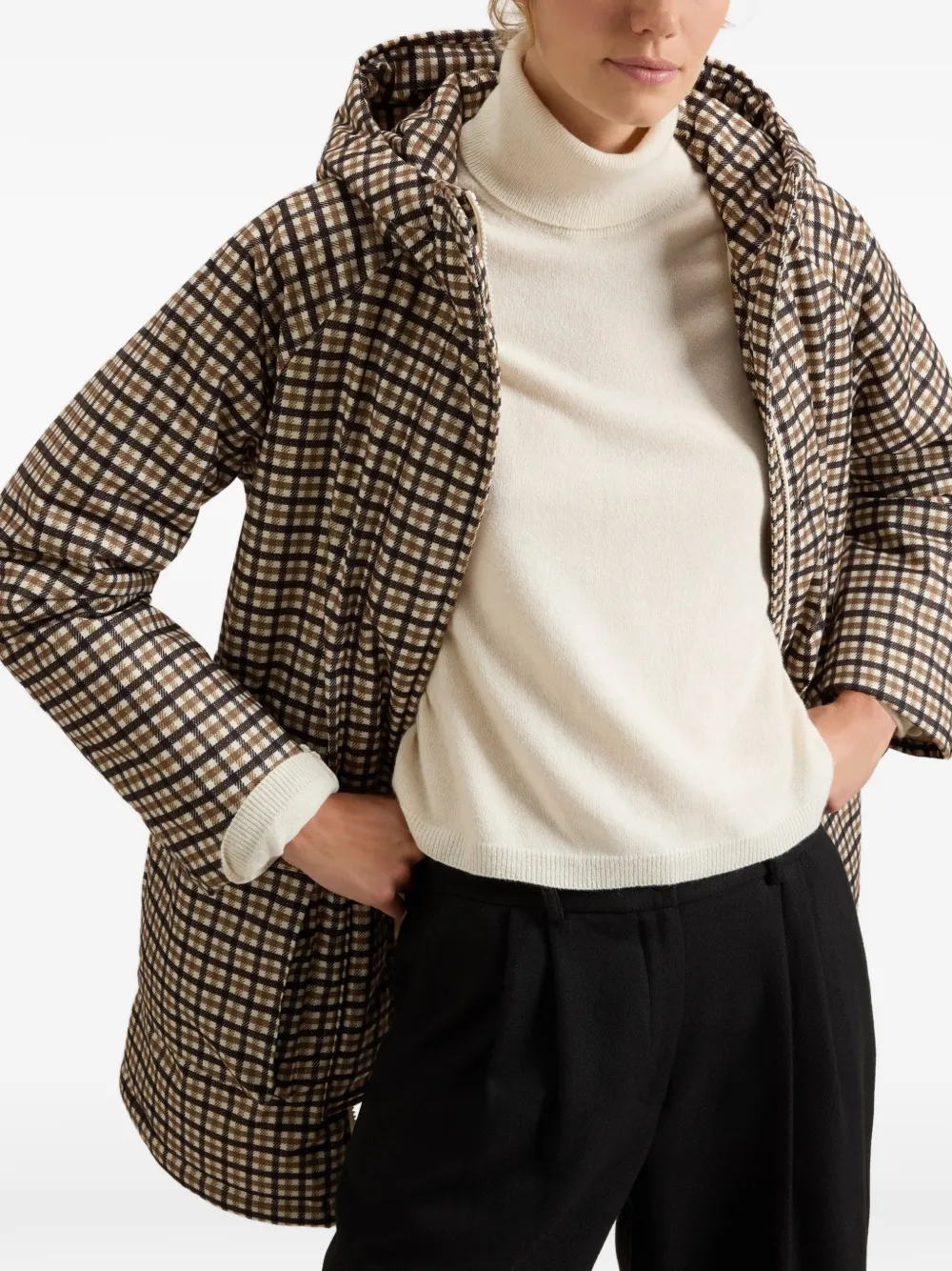 Woolrich Geruite jas Bruin