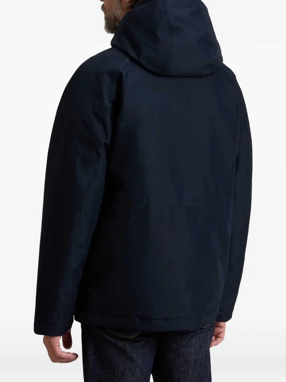 Woolrich Gore-Tex hooded mountain jacket Blauw