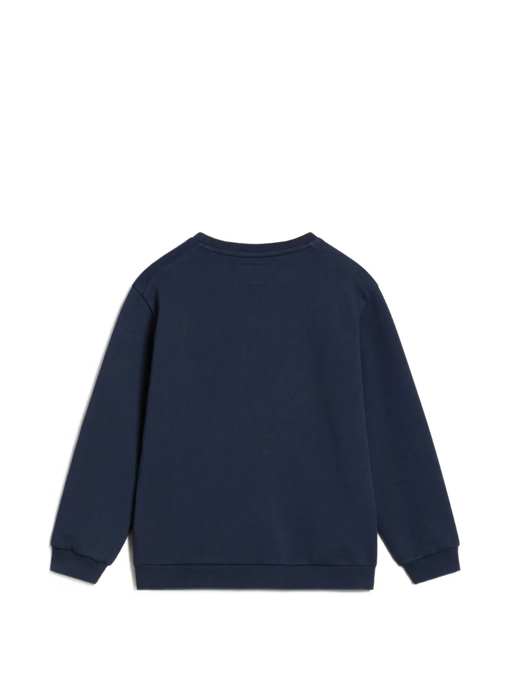 Woolrich Kids logo-print cotton sweater Blauw