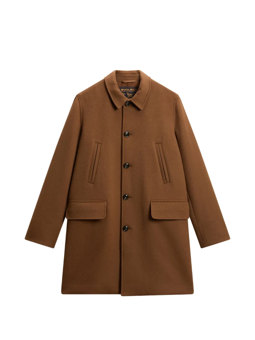 Woolrich manteau en laine à boutonnière croisée - Marron Woolrich manteau en laine à boutonnière croisée - Marron