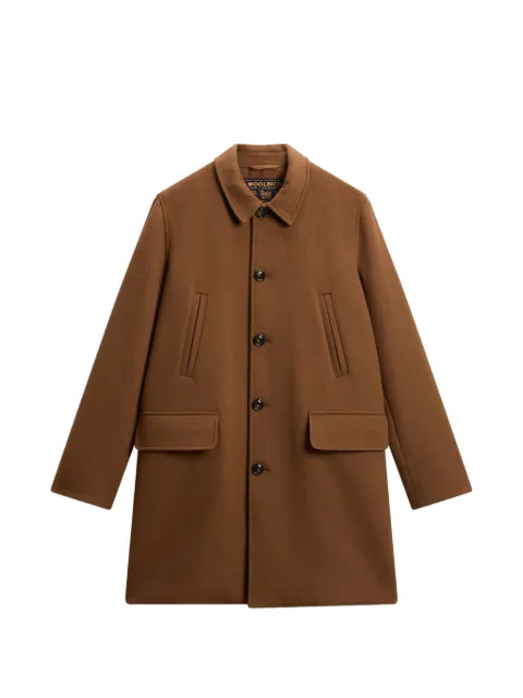 Woolrich abrigo de lana con doble botonadura