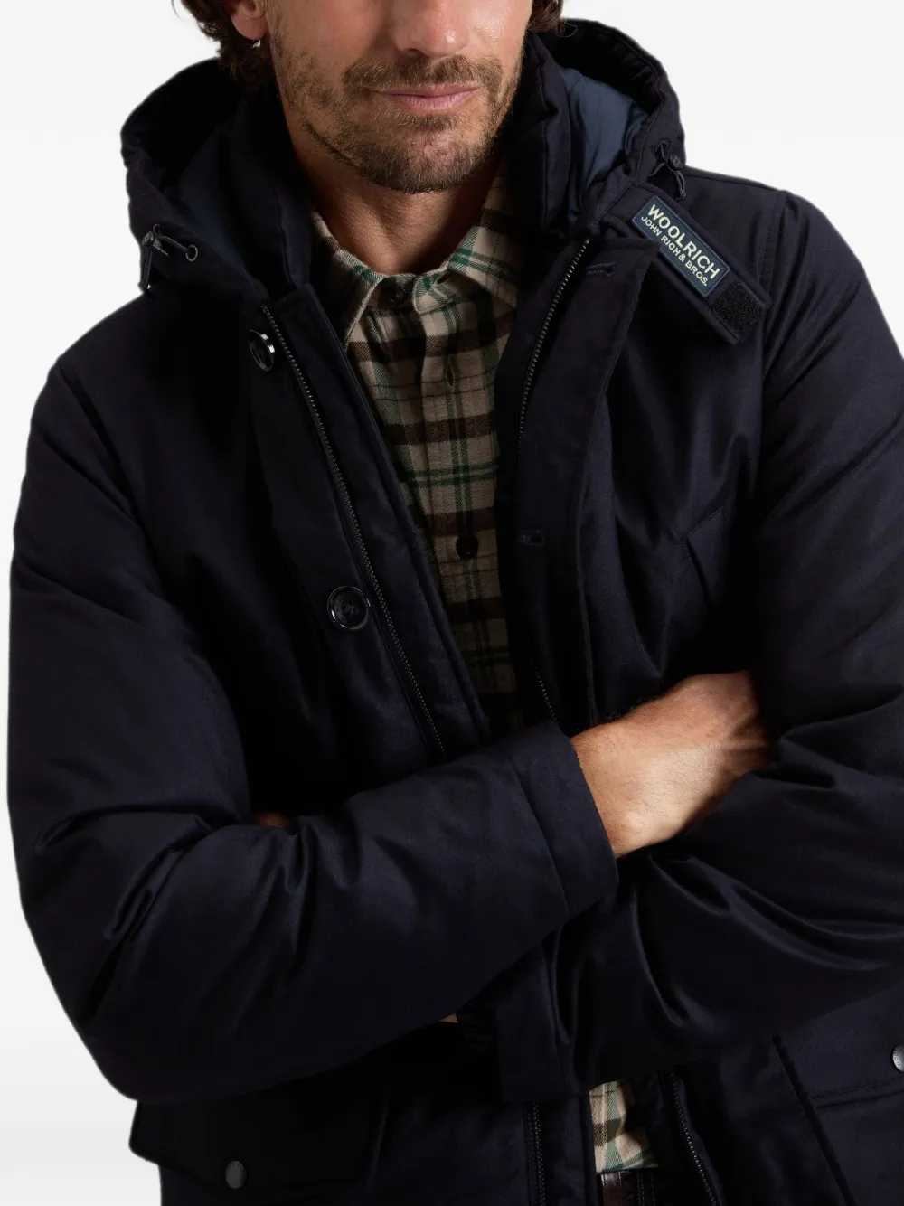 Woolrich Jas met capuchon Blauw