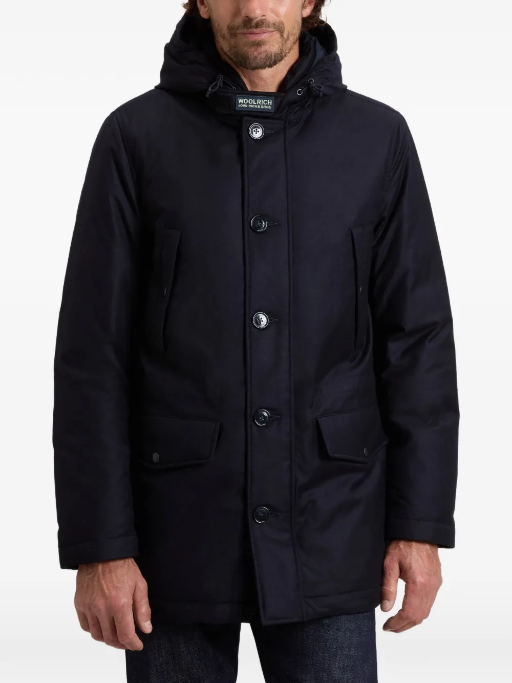 Woolrich Jas met capuchon Blauw