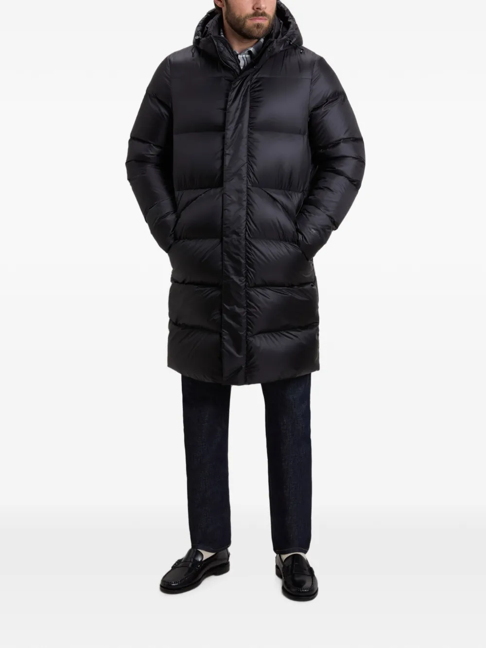 Woolrich Pertex gewatteerde donsjas Zwart