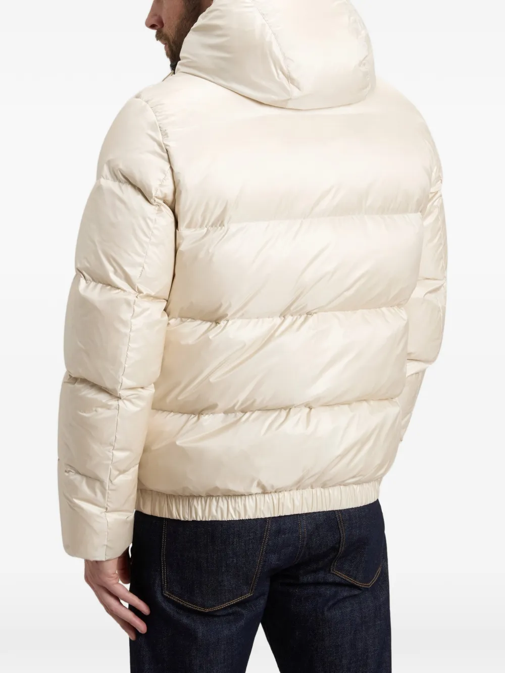 Woolrich Pertex donsjack met capuchon Wit