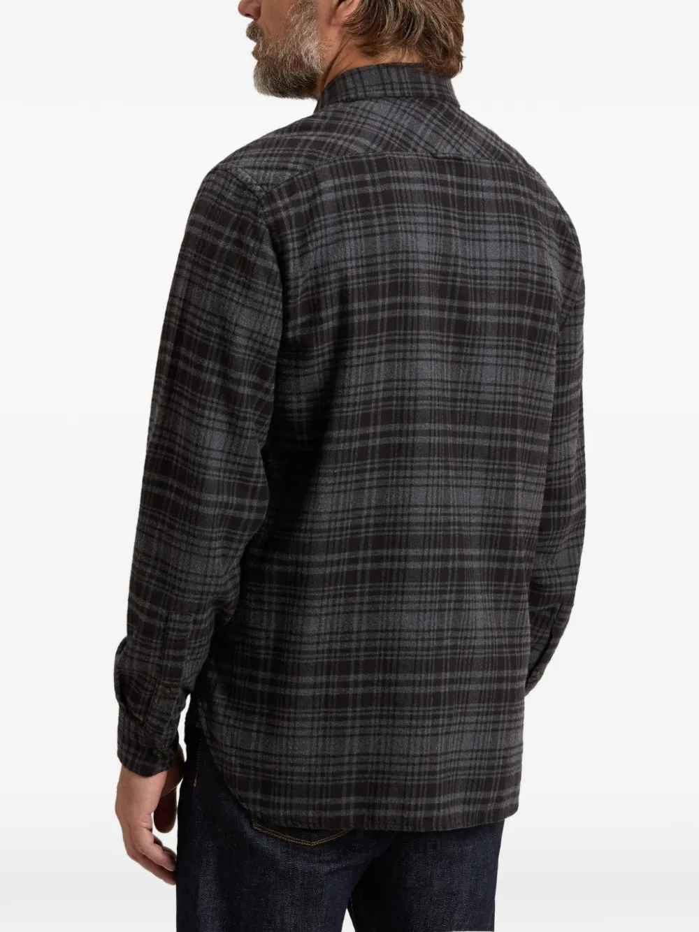 Woolrich Warren geruit overhemd Zwart