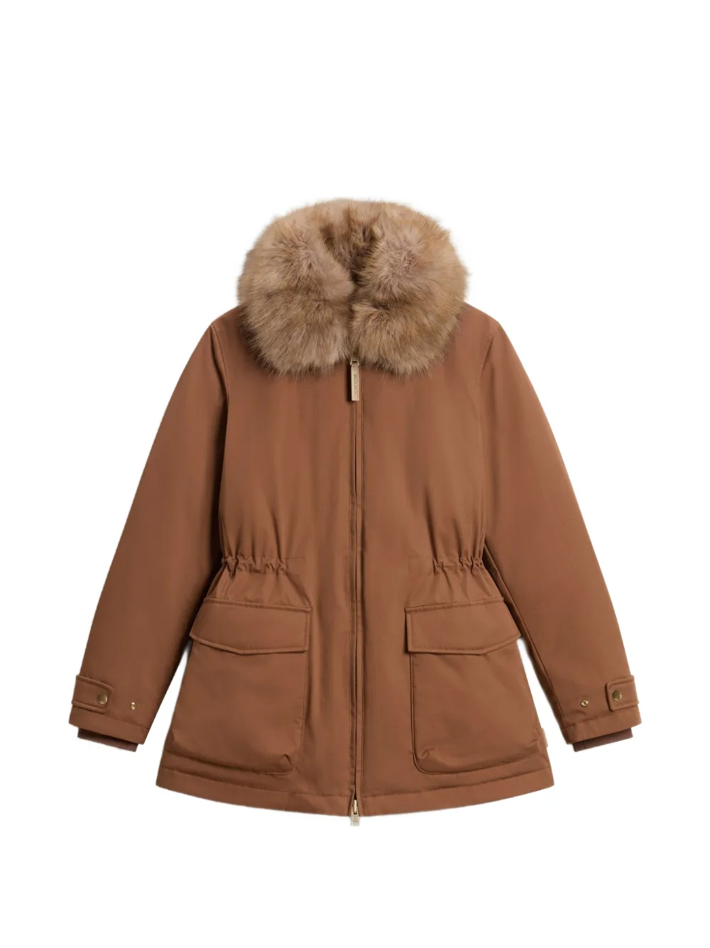 Woolrich Cappotto con coulisse - Marrone