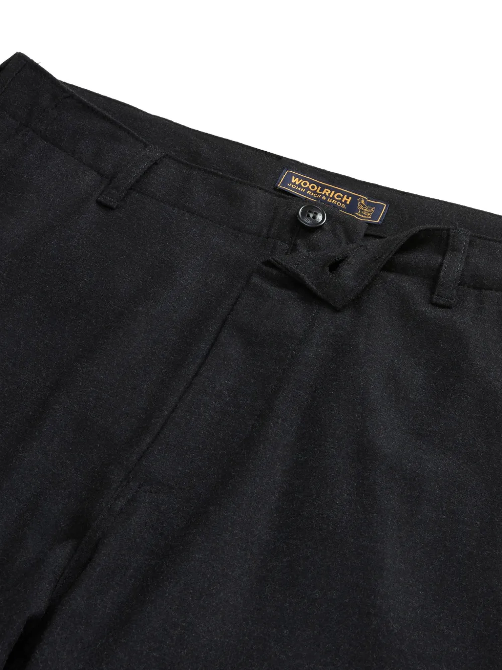 Woolrich flannel chino trousers Zwart